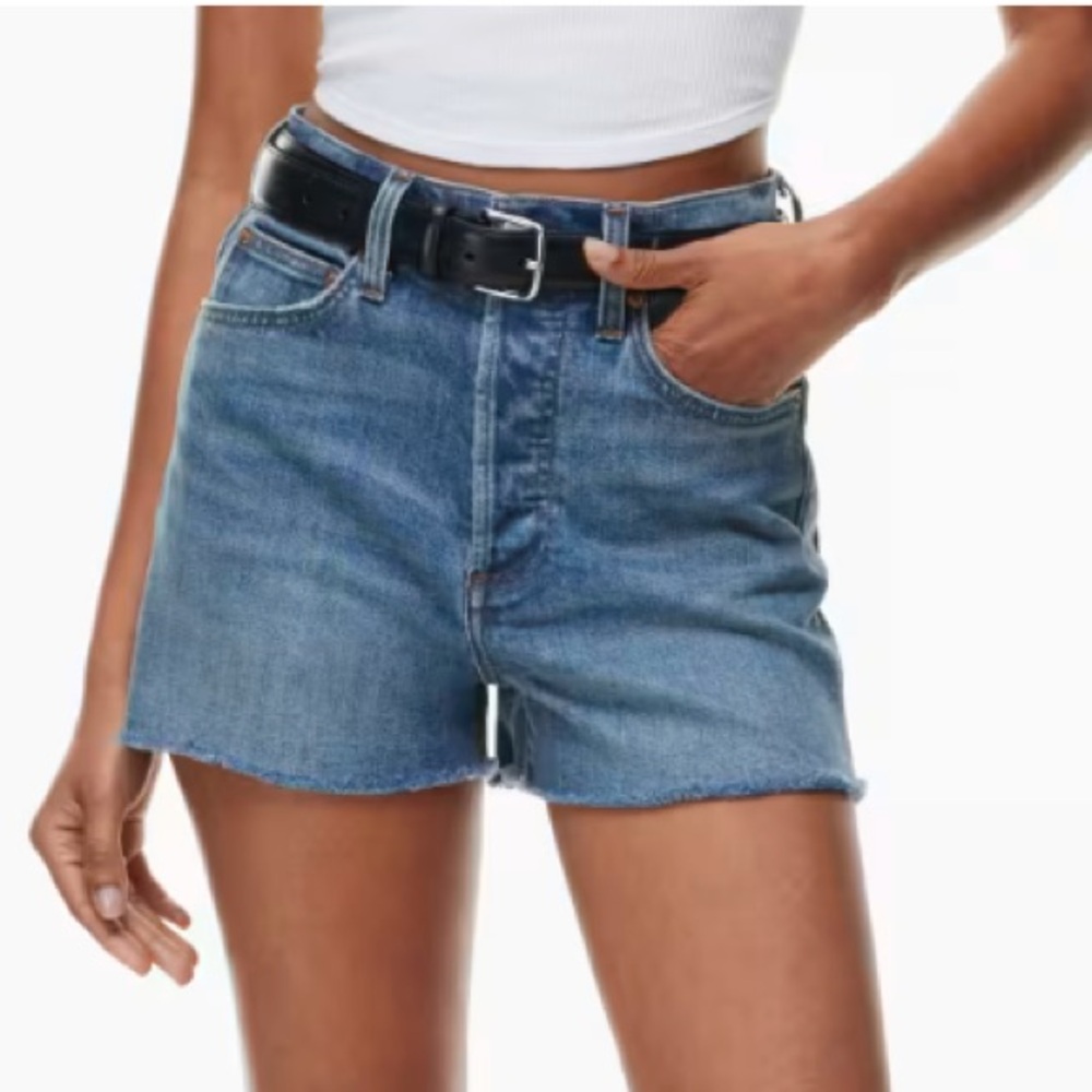 Aritzia Blue Jean Shorts